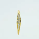 The Gilded Bloom Bypass 18k Ring